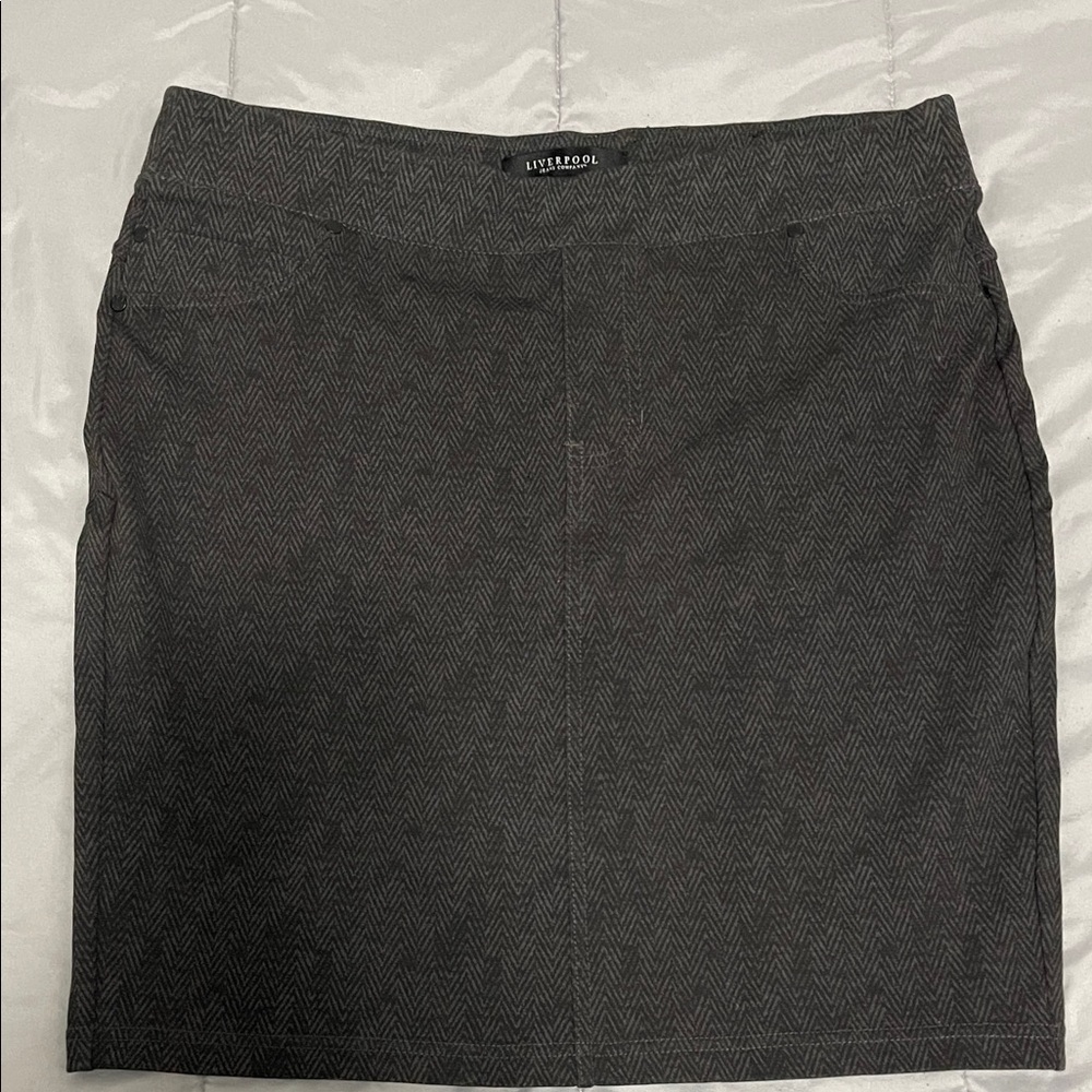 Liverpool Women's Charcoal Pencil Skirt